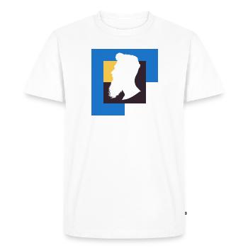 Bart November Baertig - T-shirt Premium bio Homme - blanc - Devant - Nico (187cm)