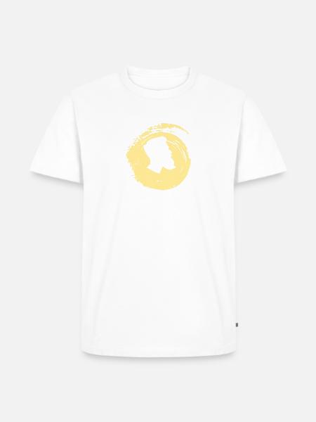 Bart Schnurrbart Gesichtsbehaarung - Männer Premium Bio T-Shirt - Weiß