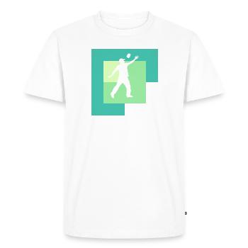 Sacs de jeu - T-shirt Premium bio Homme - blanc - Devant - Nico (187cm)