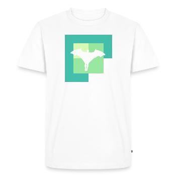 Wingsuit Glide - Men's Premium Organic T-Shirt - white - Front - Nico (187cm)