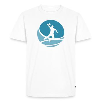 Sacs Cornhole - T-shirt Premium bio Homme - blanc - Devant - Nico (187cm)