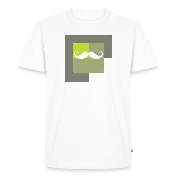 Mustache Facial Hair Bears - Men's Premium Organic T-Shirt - white - Front - Nico (187cm)