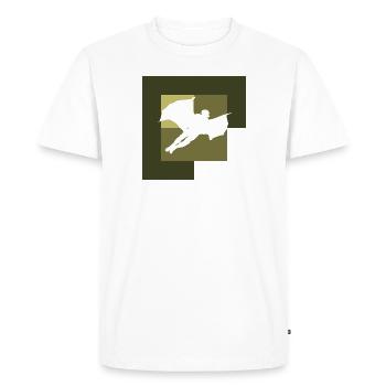 Wingsuit Fly Glide - Men's Premium Organic T-Shirt - white - Front - Nico (187cm)