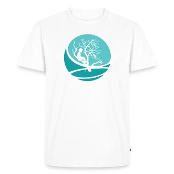 Crampons grimpeurs singe grimpeur - T-shirt Premium bio Homme - blanc - Devant - Nico (187cm)
