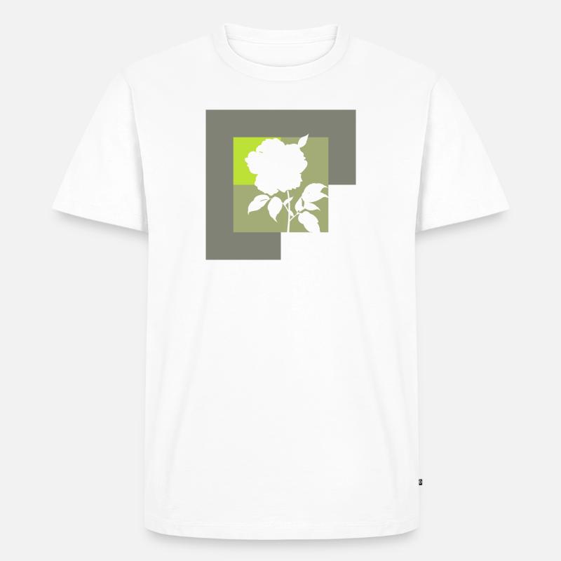 Floristik Garten Botanisch - Männer Premium Bio T-Shirt - Weiß