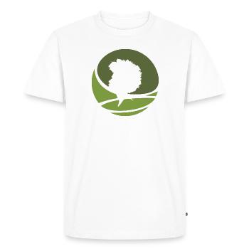 Groove des années 70 - T-shirt Premium bio Homme - blanc - Devant - Nico (187cm)