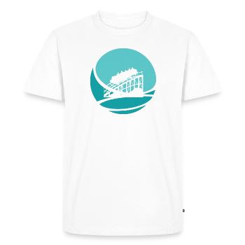 Grande roue Lukas Roller Coaster - T-shirt Premium bio Homme - blanc - Devant - Nico (187cm)
