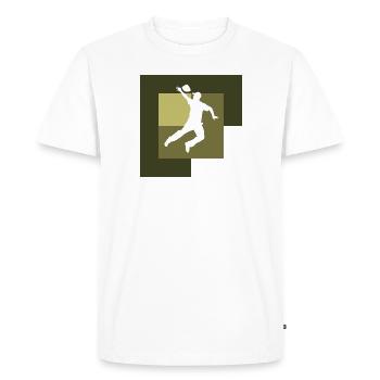 Game Tournament - Men's Premium Organic T-Shirt - white - Front - Nico (187cm)