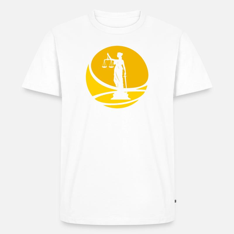 Richter Behandlung Gericht - Männer Premium Bio T-Shirt - Weiß