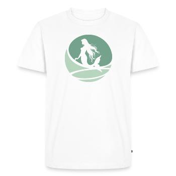 Marina de l’aquarium des sirènes - T-shirt Premium bio Homme - blanc - Devant - Nico (187cm)
