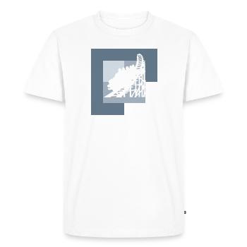 Montagnes russes de grande roue - T-shirt Premium bio Homme - blanc - Devant - Nico (187cm)