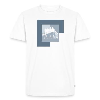 Ferris Wheel Rummel Beer Mug - Men's Premium Organic T-Shirt - white - Front - Nico (187cm)