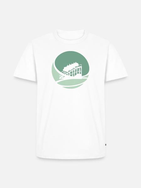 Rummel Festzelt Maßkrug - Männer Premium Bio T-Shirt - Weiß