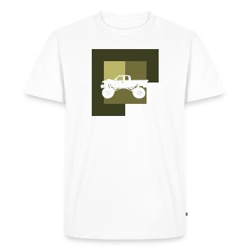 Monster Truck Terrain - Men's Premium Organic T-Shirt - white - Front - Nico (187cm)