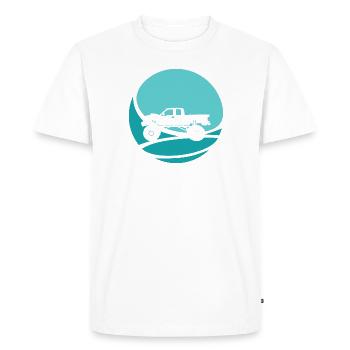 Monster Truck Terrain tout-terrain - T-shirt Premium bio Homme - blanc - Devant - Nico (187cm)