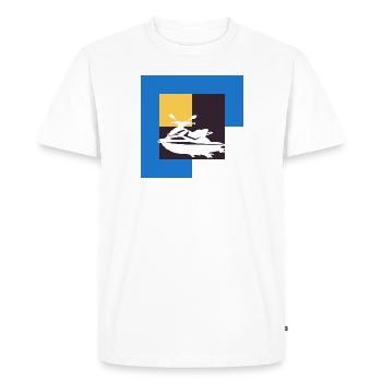 Sports nautiques Jet Ski Boat - T-shirt Premium bio Homme - blanc - Devant - Nico (187cm)