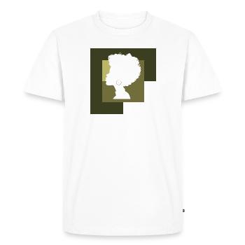 Soul Afro - T-shirt Premium bio Homme - blanc - Devant - Nico (187cm)