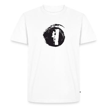 Équipement Crampons d’escalade - T-shirt Premium bio Homme - blanc - Devant - Nico (187cm)