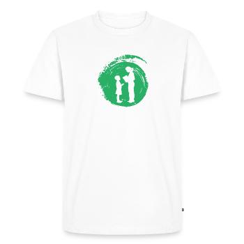 École primaire École primaire - T-shirt Premium bio Homme - blanc - Devant - Nico (187cm)