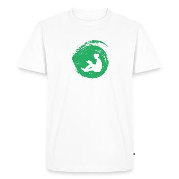 Reading Book - Men's Premium Organic T-Shirt - white - Front - Nico (187cm)