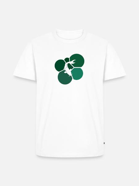 Koi Fisch Fischer - Männer Premium Bio T-Shirt - Weiß