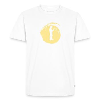 Reading Writing Book - Men's Premium Organic T-Shirt - white - Front - Nico (187cm)
