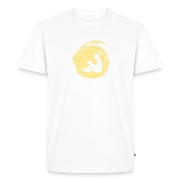 Livre Éducation - T-shirt Premium bio Homme - blanc - Devant - Nico (187cm)