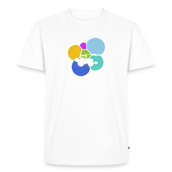 Agriculture agricole - T-shirt Premium bio Homme - blanc - Devant - Nico (187cm)
