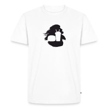 Repas de collation de hamburger - T-shirt Premium bio Homme - blanc - Devant - Nico (187cm)