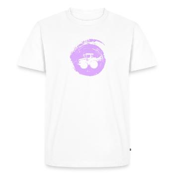 Agriculteur Agriculteur - T-shirt Premium bio Homme - blanc - Devant - Nico (187cm)