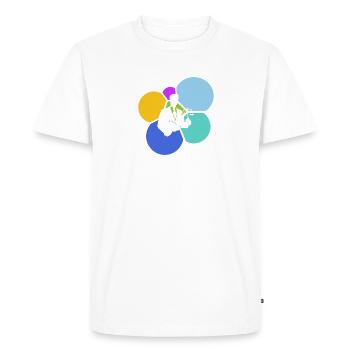 Traitement judiciaire - T-shirt Premium bio Homme - blanc - Devant - Nico (187cm)
