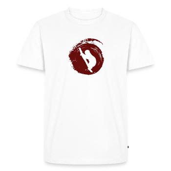 Repos paresseux Chill - T-shirt Premium bio Homme - blanc - Devant - Nico (187cm)