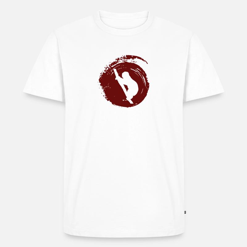 Faultier Rest Chill - Männer Premium Bio T-Shirt - Weiß