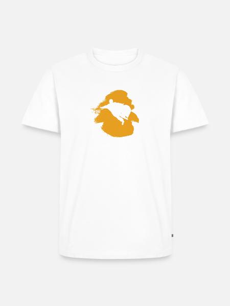 Wingsuit Stuntman Base Jumping - Männer Premium Bio T-Shirt - Weiß