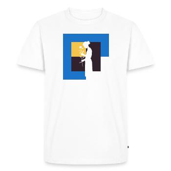 Fleuriste Horticulture Botanique - T-shirt Premium bio Homme - blanc - Devant - Nico (187cm)