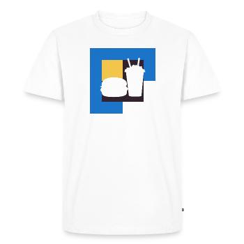 Fast Food Takeaway Food Truck - Men's Premium Organic T-Shirt - white - Front - Nico (187cm)