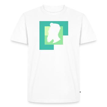 Facial Hair Sir Gentleman - Men's Premium Organic T-Shirt - white - Front - Nico (187cm)