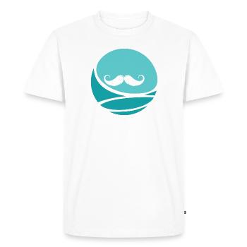 Bart Novembre - T-shirt Premium bio Homme - blanc - Devant - Nico (187cm)