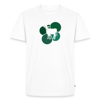 Vegan Animal Welfare Meal - Men's Premium Organic T-Shirt - white - Front - Nico (187cm)