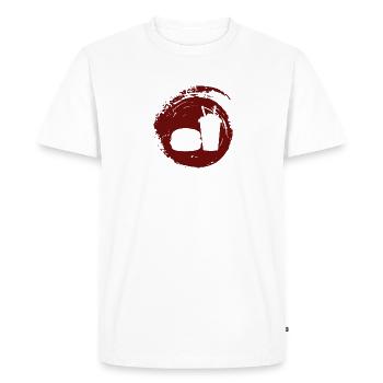 Food Truck Meal Burger - Men's Premium Organic T-Shirt - white - Front - Nico (187cm)