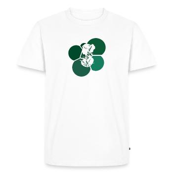 Vegan Plant-Based Meat - Men's Premium Organic T-Shirt - white - Front - Nico (187cm)