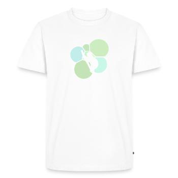 Repos paresseux - T-shirt Premium bio Homme - blanc - Devant - Nico (187cm)