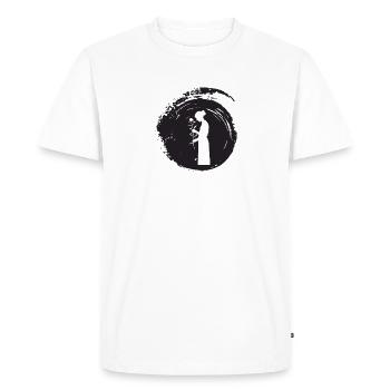 Bouquet d’arrosoir de fleuriste - T-shirt Premium bio Homme - blanc - Devant - Nico (187cm)