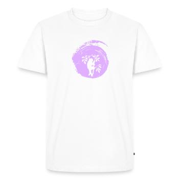 Lazy Relax Sloth - Men's Premium Organic T-Shirt - white - Front - Nico (187cm)