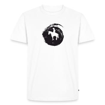 Ranch Reiter de l’Ouest - T-shirt Premium bio Homme - blanc - Devant - Nico (187cm)