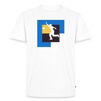 Règles du jeu - T-shirt Premium bio Homme - blanc - Devant - Nico (187cm)