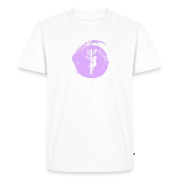 Singe grimpant aux arbres - T-shirt Premium bio Homme - blanc - Devant - Nico (187cm)