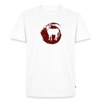Vegan Animal Rights Bio - Men's Premium Organic T-Shirt - white - Front - Nico (187cm)