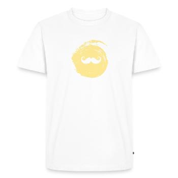 Beard November Facial Hair - Men's Premium Organic T-Shirt - white - Front - Nico (187cm)