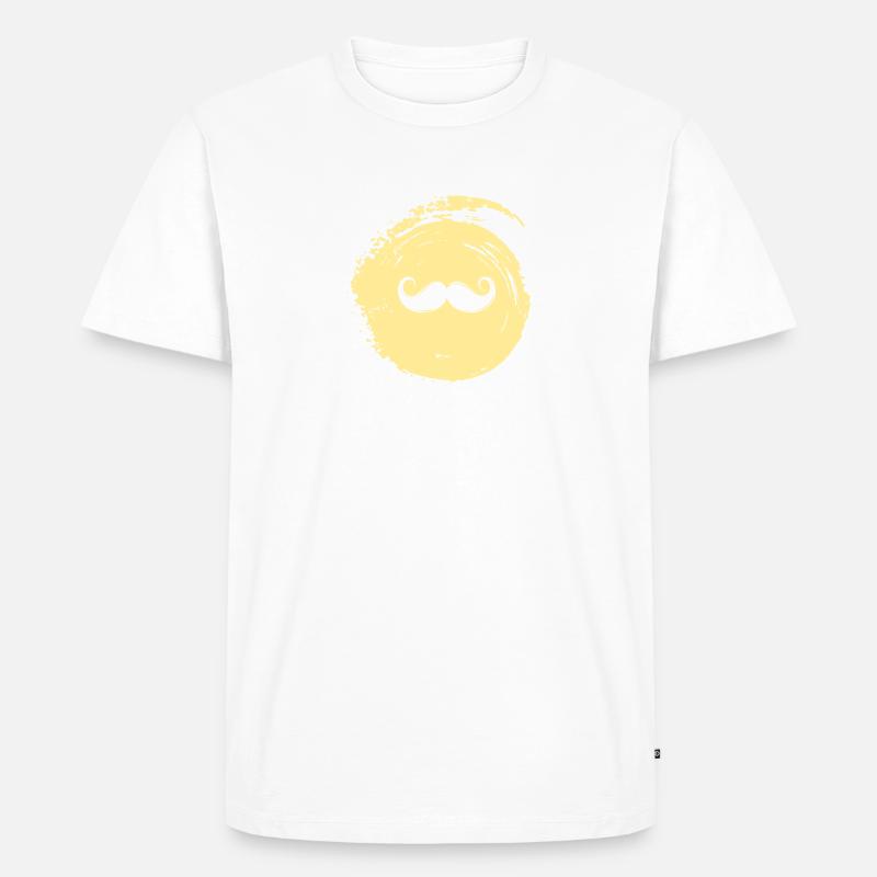 Bart November Gesichtsbehaarung - Männer Premium Bio T-Shirt - Weiß